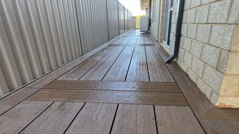 Newtechwood Composite Decking Coastal Range Teak Side House Baldivis